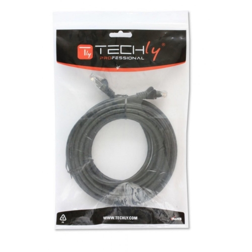 Patch Cord Kat5e U/utp 0,5m Czarny Soho Cca Techly